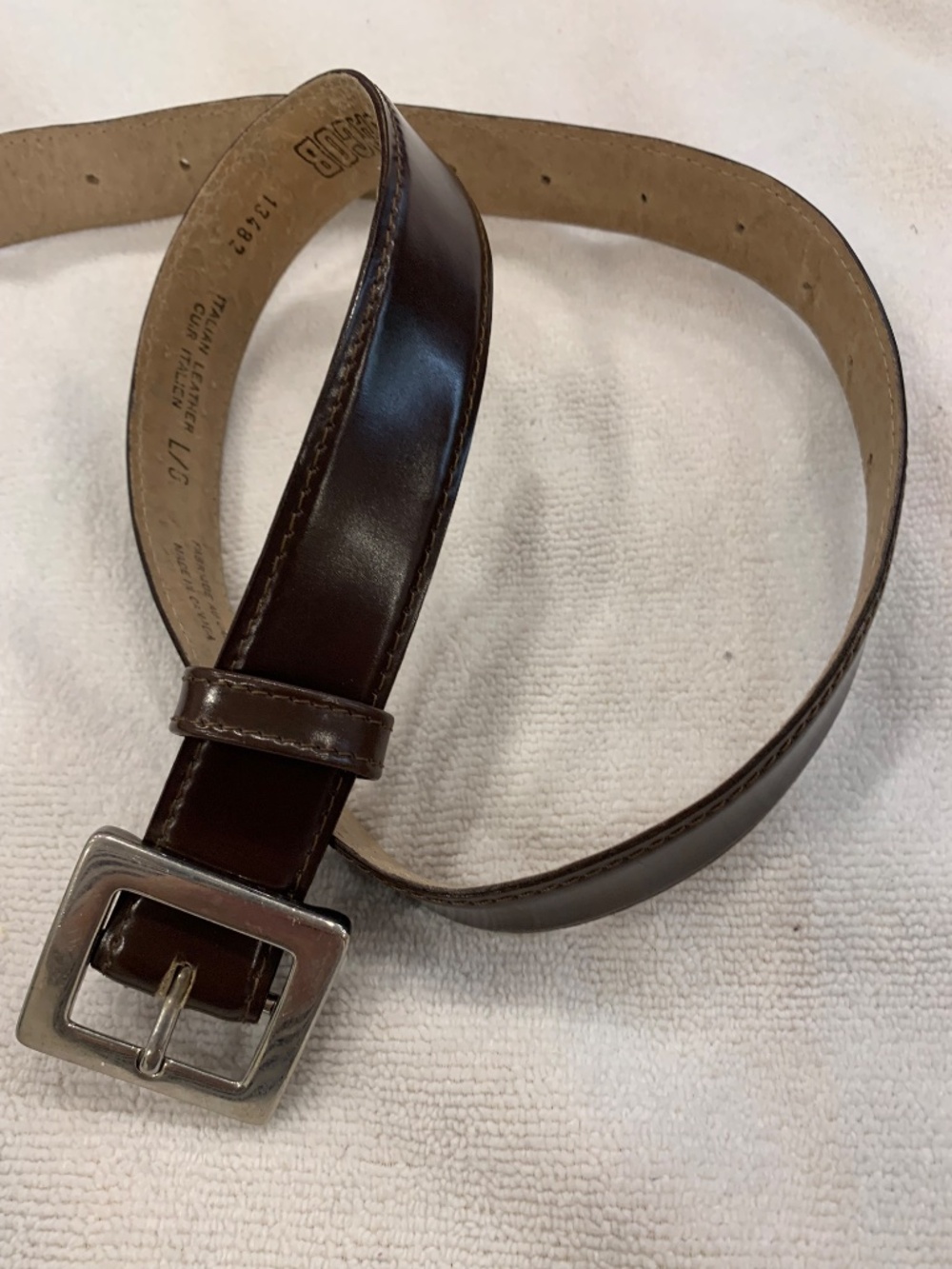 Vintage 1990s Jacob Italian Leather Belt Made in Canada